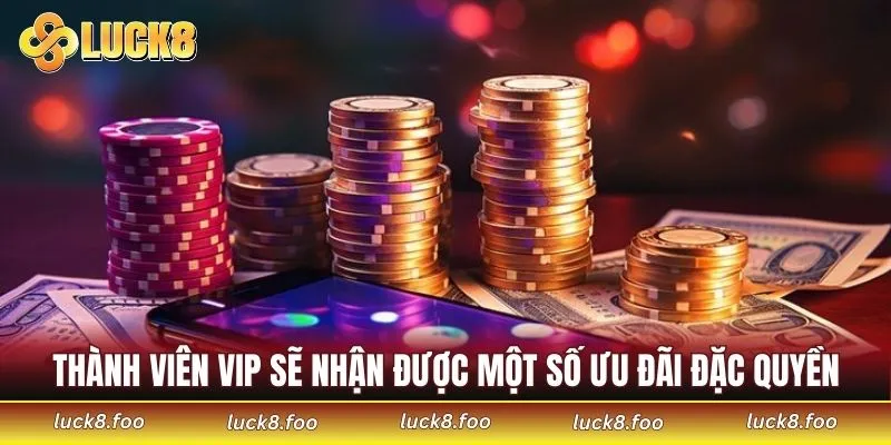Thành viên VIP sẽ nhận được một số ưu đãi đặc quyền
